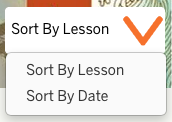 sort menu