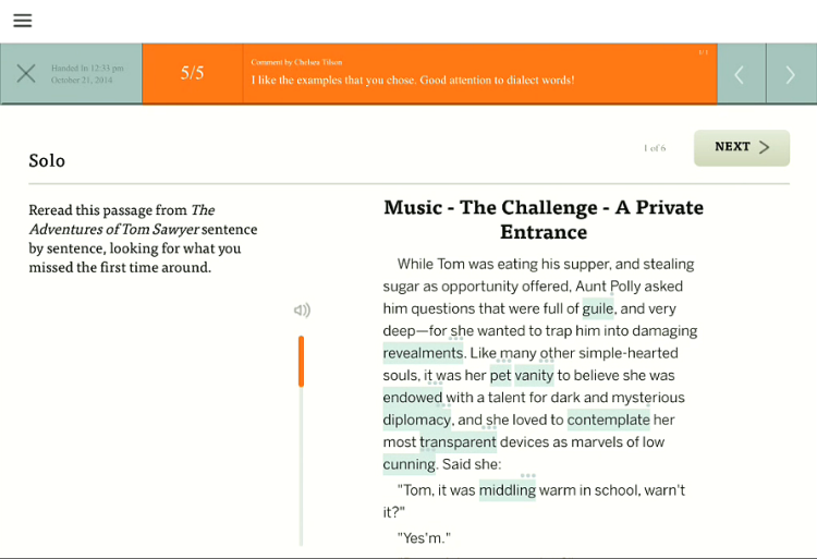 activity with feedback