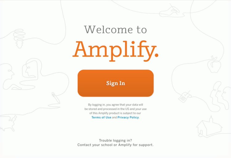 amplify welcome page