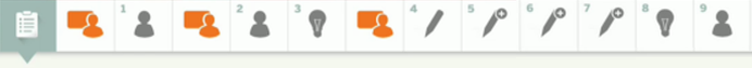 lesson activity map icon bar