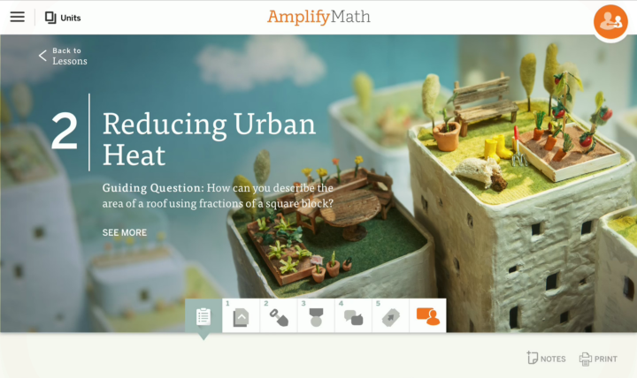 math lesson brief screen