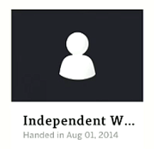 student work lesson activity submitted icon
